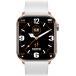 Montre connect&eacute;e ICE SMART 2.0 Rectangulaire Bracelet Silicone Rose gold / Blanc
