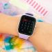 Montre connect&eacute;e ICE SMART Junior 3.0 Rectangulaire Bracelet Silicone Violet / Bleu