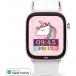 Montre connect&eacute;e ICE SMART Junior 3.0 Find My Rectangulaire Bracelet Silicone Rose / Blanc