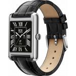 Montre connect&eacute;e ICE SMART TK 2.0 Rectangulaire Bracelet Cuir Argent Croco Noir