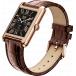 Montre connect&eacute;e ICE SMART TK 2.0 Rectangulaire Bracelet Cuir Rose Croco Marron