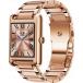 Montre connect&eacute;e ICE SMART TK 2.0 Rectangulaire Bracelet Acier inoxydable Or rose m&eacute;tal
