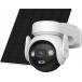 Kit Cam&eacute;ra connect&eacute;e AOV PT 5MP Ext&eacute;rieure avec panneau solaire Blanc