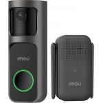 Smart doorbell DB2S Chime/Repeater 2K 3MP 5m Color Night Vision / AI Person Detection WiFi Black