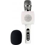 Bluetooth&reg; Speaker Microphone Party MIC 2 15W Karaoke with Light Effects White