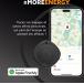 Pack de 4 Smart Trackers d'objet iOS Bluetooth&reg; TravelTag Noir